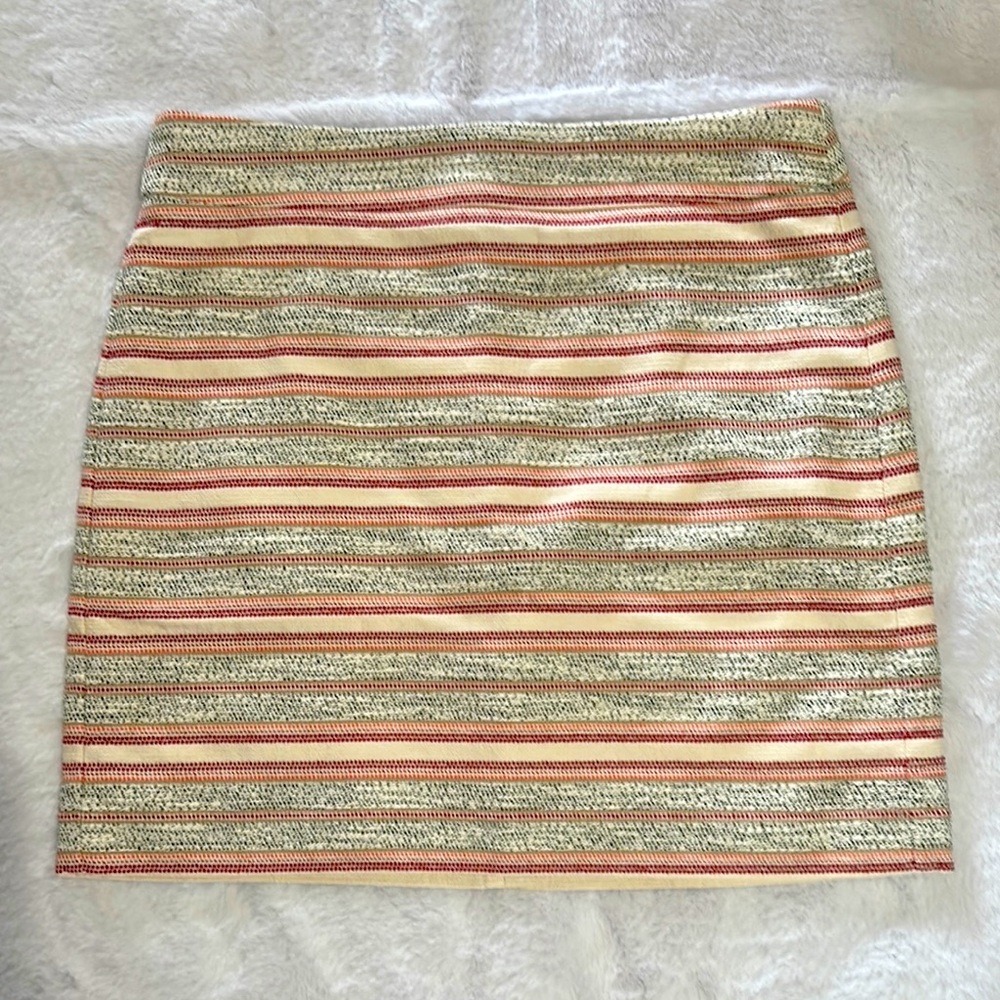 LOFT red Pink  Mini Pencil Skirt